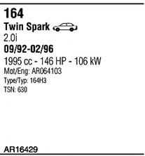FONOS AR16429 Exhaust System
